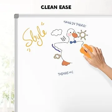 Lockways Magnetic White Board 48x36, Premium Erase Board