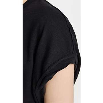 Free People Women's You Rock Tee, Black, S
