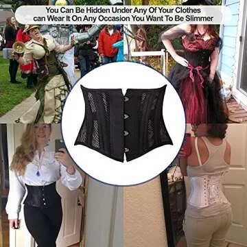 SHAPERX 26 Steel Boned Corset for Ultimate Waist Training