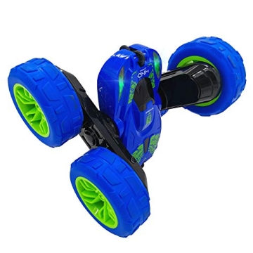 Threeking RC Stunt Car with Lights - 360 Flips