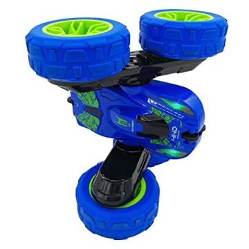 Threeking RC Stunt Car with Lights - 360 Flips
