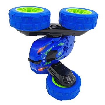 Threeking RC Stunt Car with Lights - 360 Flips