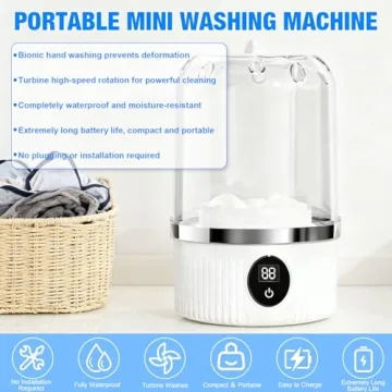 Portable Mini Washing Machine for Underwear & Small Clothes