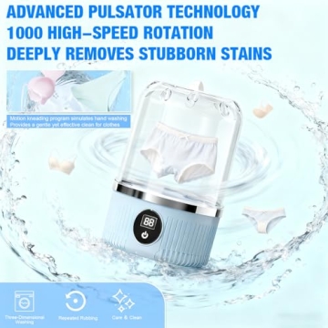 Portable Mini Washing Machine for Underwear & Small Clothes