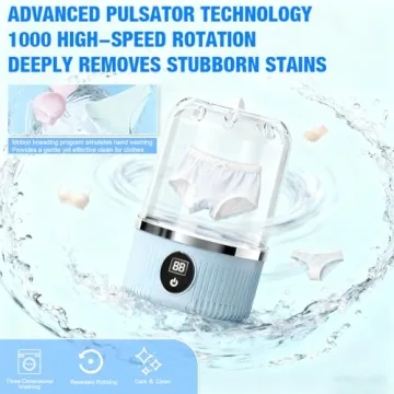 Portable Mini Washing Machine for Underwear & Small Clothes