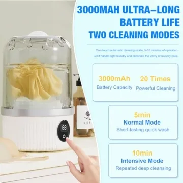 Portable Mini Washing Machine for Underwear & Small Clothes