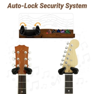 Guitar Wall Mount with LED Light Ideal for Guitar Lovers