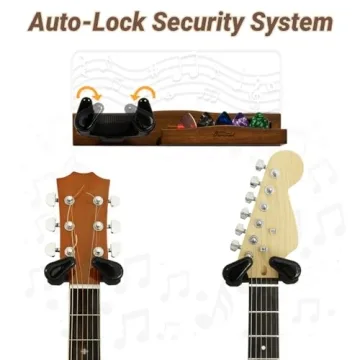 Guitar Wall Mount with LED Light Ideal for Guitar Lovers