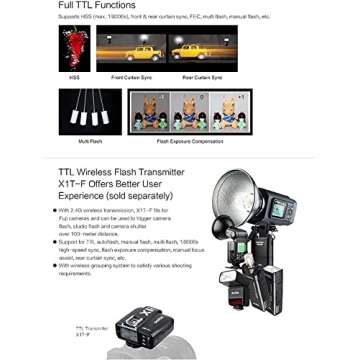 Godox TT350F HSS 1/8000s TTL Flash Speedlite for Fuji Cameras