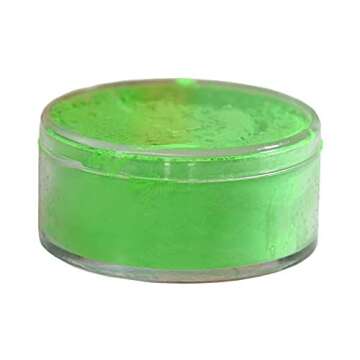 Rolkem Lumo UV-Fluorescent Powder Food Color, 10-Milliliter-Volume Stellar Green