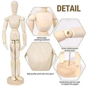 Flexible 8" Poseable Mannequins - Art Figures for Artists