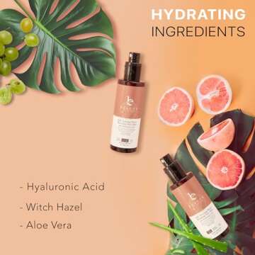Self Tanning Face Mist - USA Made with Natural & Organic Ingredients, Sunless Tanning Spray for Fake Tan, Facial Water Spray for Streak-Free Tan, Face Tanner Mist for Natural Glow