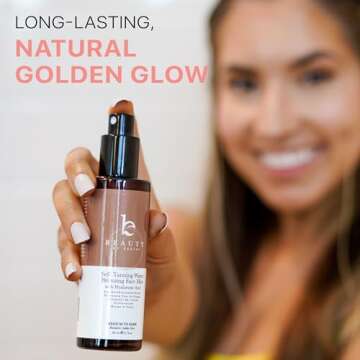 Self Tanning Face Mist - USA Made with Natural & Organic Ingredients, Sunless Tanning Spray for Fake Tan, Facial Water Spray for Streak-Free Tan, Face Tanner Mist for Natural Glow