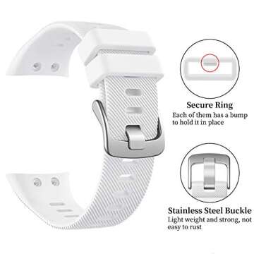 Watbro Soft Silicone Sport Band for Garmin Forerunner 45