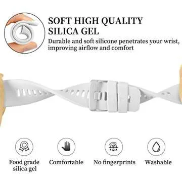 Watbro Soft Silicone Sport Band for Garmin Forerunner 45