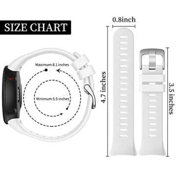 Watbro Soft Silicone Sport Band for Garmin Forerunner 45