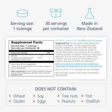 BLIS Oral Probiotics for Healthy Teeth & Gums - 30 Day Supply