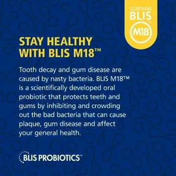 BLIS Oral Probiotics for Healthy Teeth & Gums - 30 Day Supply