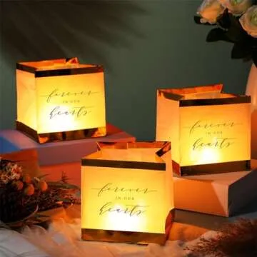 Memorial Floating Lanterns 25 Pcs Kit for Remembrances