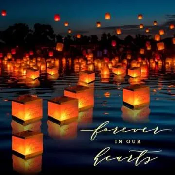 Memorial Floating Lanterns 25 Pcs Kit for Remembrances