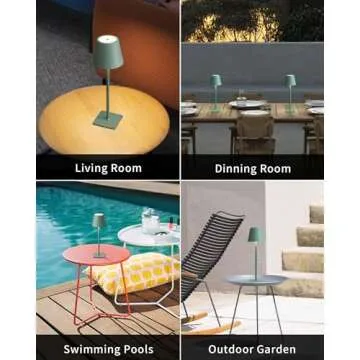 KDG Portable Rechargeable Table Lamp - 2 Pack, 3 Color Modes