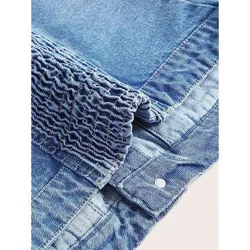 Stylish Women's Strapless Denim Crop Top - Perfect for Any Occasion