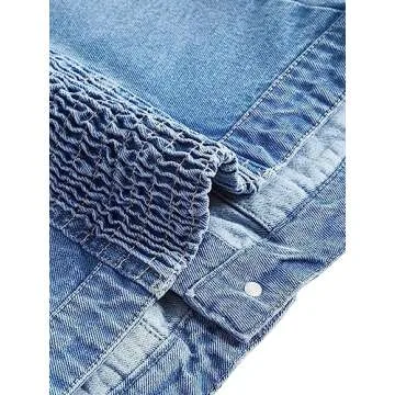 Stylish Women's Strapless Denim Crop Top - Perfect for Any Occasion