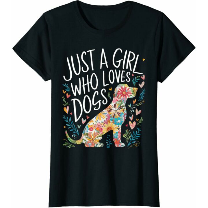 Cute Dog Lover T-Shirt for Girls - Perfect Gift
