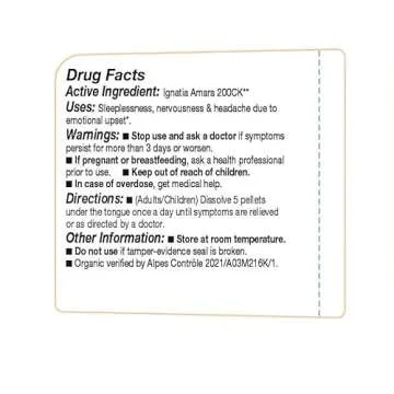 OLLOIS Ignatia Amara - Organic Vegan Homeopathic Medicine