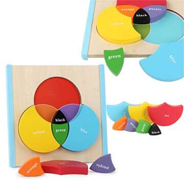 Mfumyy Montessori Color Mixing Learning Board | Educational Toy for Kids