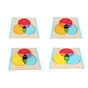 Mfumyy Montessori Color Mixing Learning Board for Kids