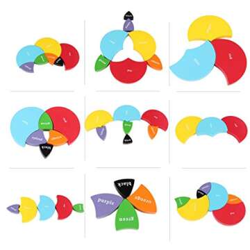 Mfumyy Montessori Color Mixing Learning Board for Kids