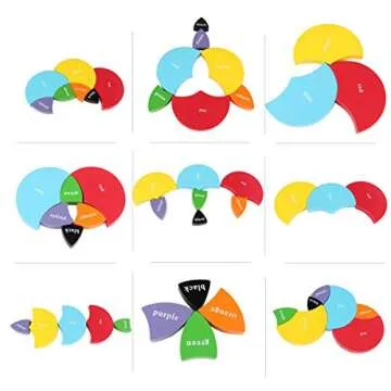 Mfumyy Montessori Color Mixing Learning Board for Kids