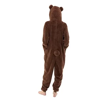 COSUSKET Unisex Sherpa Bear Onesie Pajamas