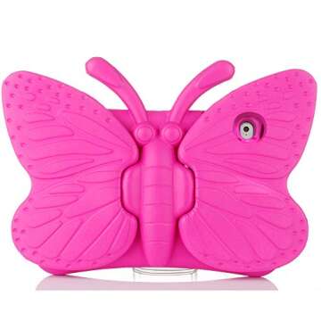 Xboun Butterfly Series EVA Shock Proof Protective Case for Apple iPad Mini 1/2/3/4/5/6 – Stylish a...