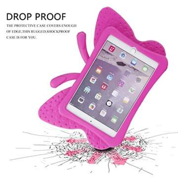 Protective Rose iPad Mini Case - Xboun Butterfly Series