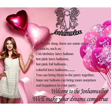 Hot Pink 15 Balloon for Birthdays and Anniversaries