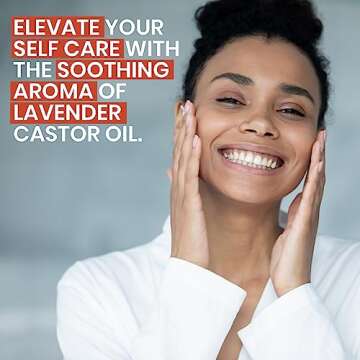 Papa Rozier Farms Lavender Pure Castor Oil of Haiti - Organic Cold Pressed - Hexane Free - 1oz – Unrefined – Oil for Hair Growth Treatment, Dry Skin Moisturizer, Eyelashes & Eyebrows, Pack of 1