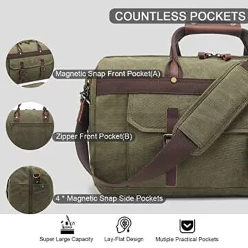 Stylish Waterproof Duffle Bag with Leather Accents