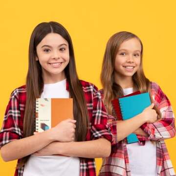 EOOUT 6pcs Hardcover Spiral Notebook, A5 Lined Spiral Journals 5.5x8.5in,160 Pages Multi Notebooks for Work, Student