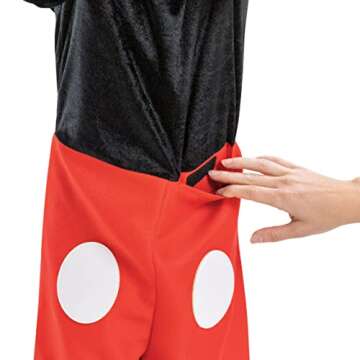 Mickey Mouse Adaptive Costume, Official Disney Costume with Accessibility Features