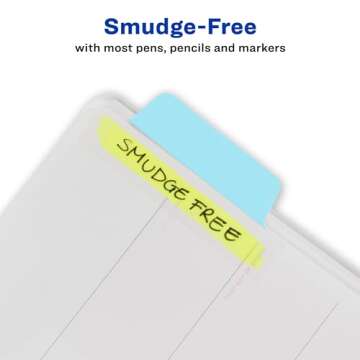 Avery Margin Ultra Tabs - Writable Pastel Tabs for Organization