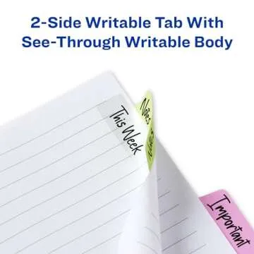 Avery Margin Ultra Tabs - Writable Pastel Tabs for Organization