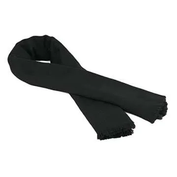 Womens Blanket Scarf Winter Warm Fashion Shawls Christmas Gifts Solid Black