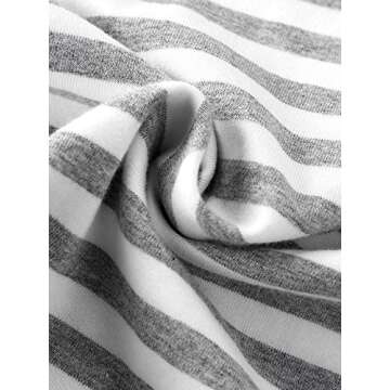 fhutpw Baby Boys 2Pcs Summer Outfits Short Sleeve T-Shirt Tops Elastic Waistband Shorts Set Toddler Clothes (Strips + Brown, 2-3T)