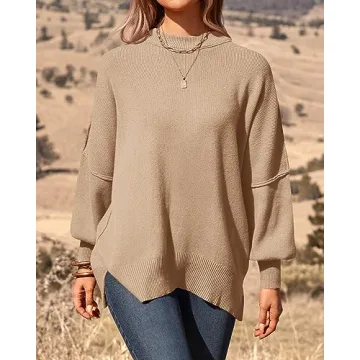PRETTYGARDEN Cozy Mock Neck Pullover Sweater