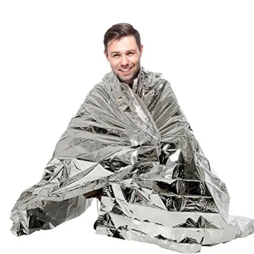 NYKKOLA Mylar Emergency Blankets 4 Pack for Outdoor Use