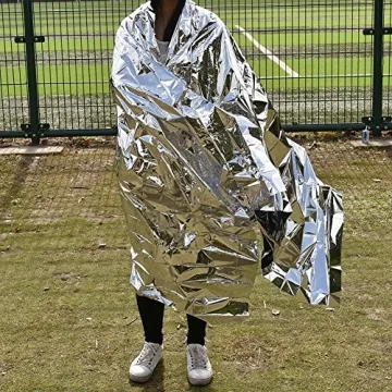 NYKKOLA Mylar Emergency Blankets 4 Pack for Outdoor Use