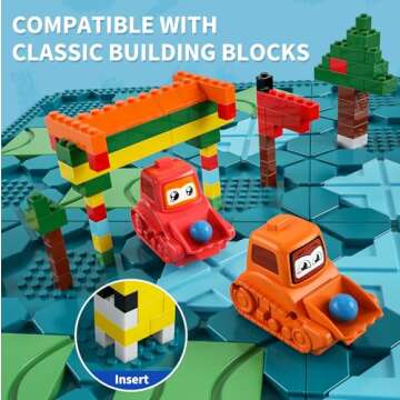 Kids Toys STEM Board Games - Large Size Logical Road Builder Educational Brain Teasers Puzzles Toys, Preschool Learning Montessori Big Board Maze Birthday Gifts Kids Boys Girls Age 4-8 Year Old