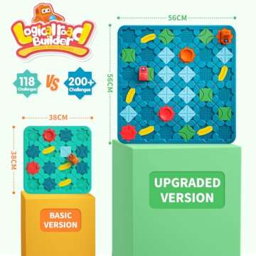 Kids Toys STEM Board Games - Large Size Logical Road Builder Educational Brain Teasers Puzzles Toys, Preschool Learning Montessori Big Board Maze Birthday Gifts Kids Boys Girls Age 4-8 Year Old